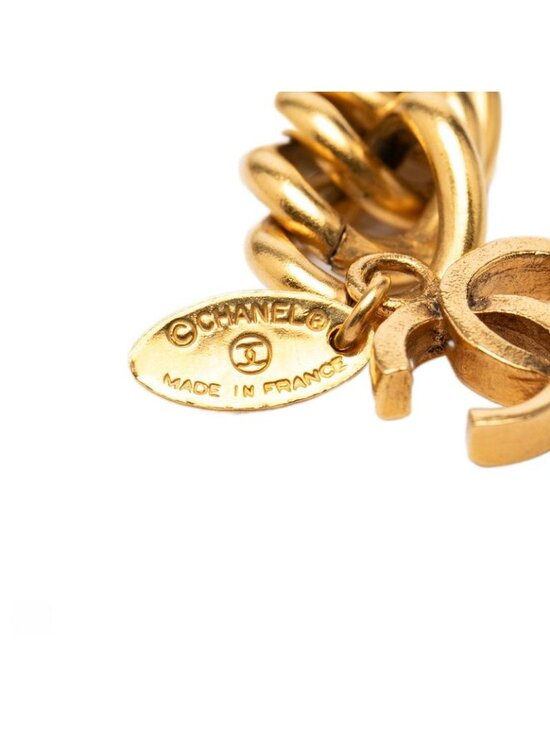 Chanel CC Logo Lion Motif Chain Belt Gold Plated main image 4